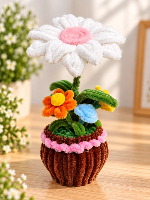 Ivory Petal, handmade chenille stem flowers Sri Lanka
